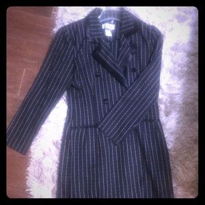 Tuxedo pin stripe style dress